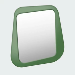Зеркало настенное малое крашеное зеленое Woodi WOODI ДИЗАЙНЕРСКИЕ 00-3966376 Зеленый