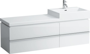 H4013820754751 Шкафчик под раковину с 2 ящиками, для раковины 818435 с подсветкой LED и розеткой EU LAUFEN PRO