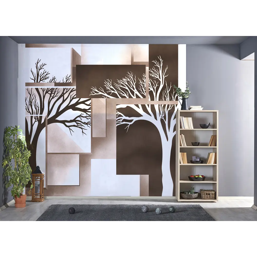 Фотообои Деревья флизелиновые 200x200 см 10387-Л МОСКОВСКАЯ ОБОЙНАЯ ФАБРИКА Malex factory STLM-2156407 - Вид №1