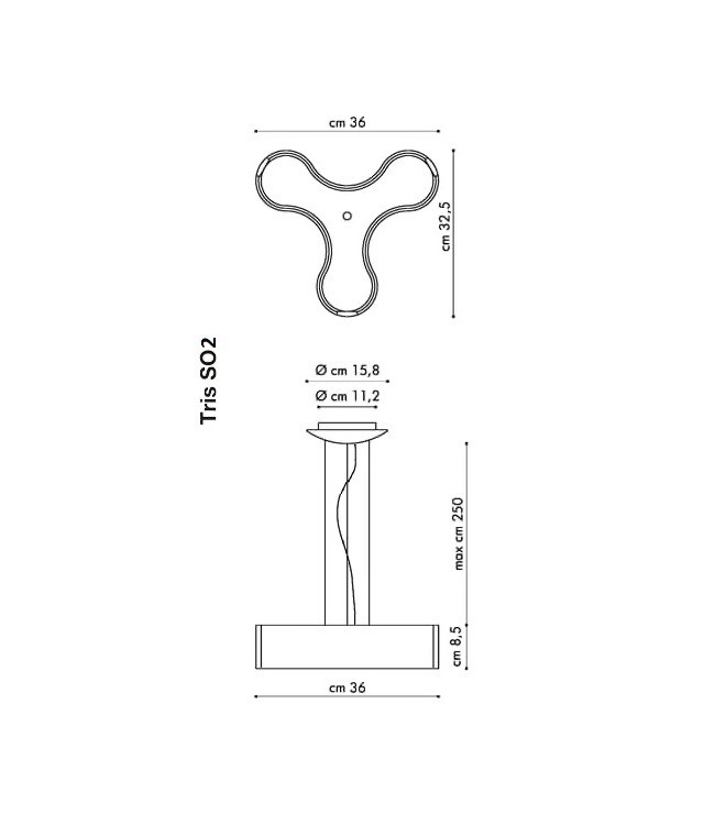 Studio Italia Design Tris SO2 CR 016 светильник подвесной 95400 - Вид №3