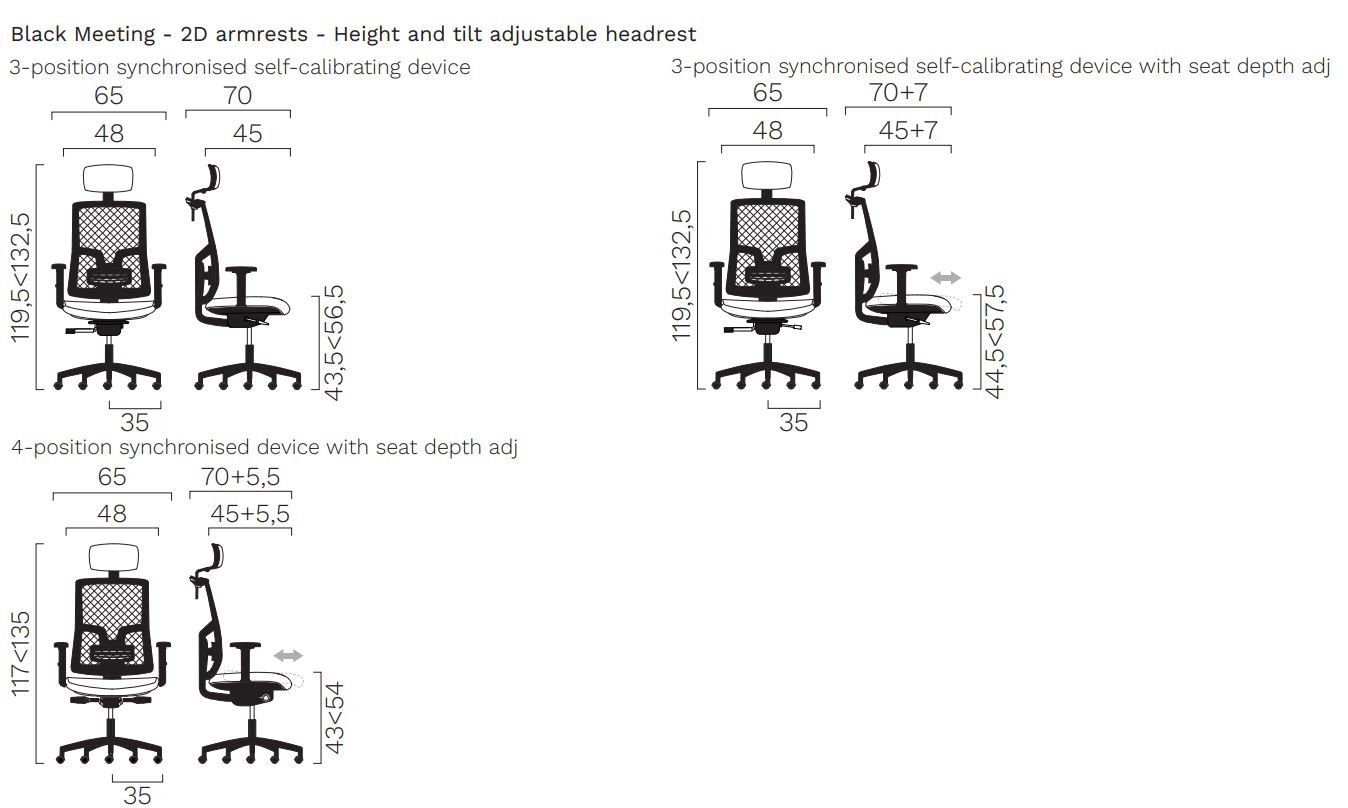 Вращающееся офисное кресло с подголовником FREZZA Kiku ARCH-00067425 - Вид №10
