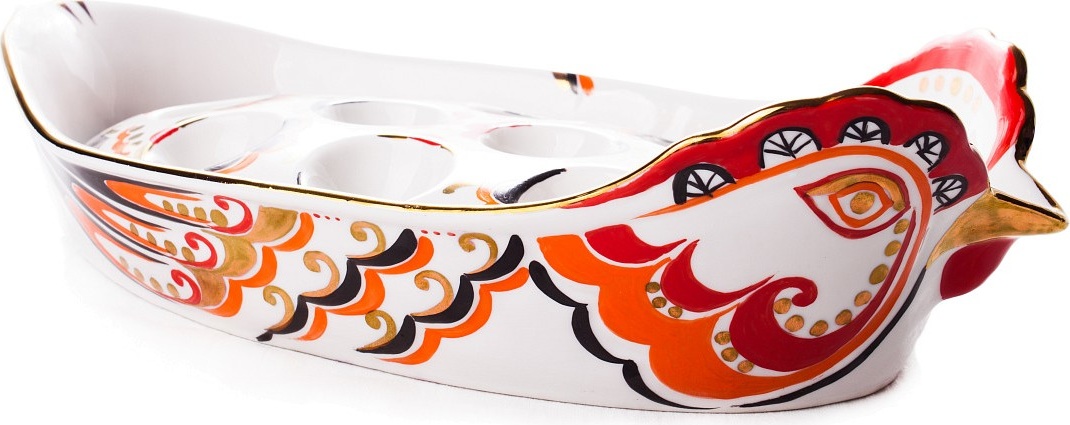 10617408 Лоток для хранения яиц Керамический Промыслы Вербилок Россия 