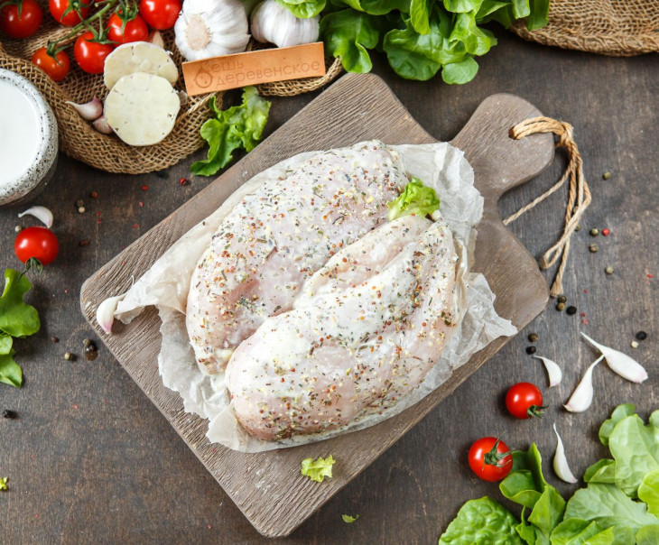 6298 Филе грудки куриное в кефирном маринаде с прованскими травами Вкусляндия 