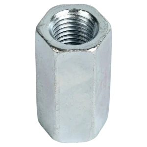 Гайка переходная удлиненная шестигранная М20 DIN 6334 сталь оцинкованная