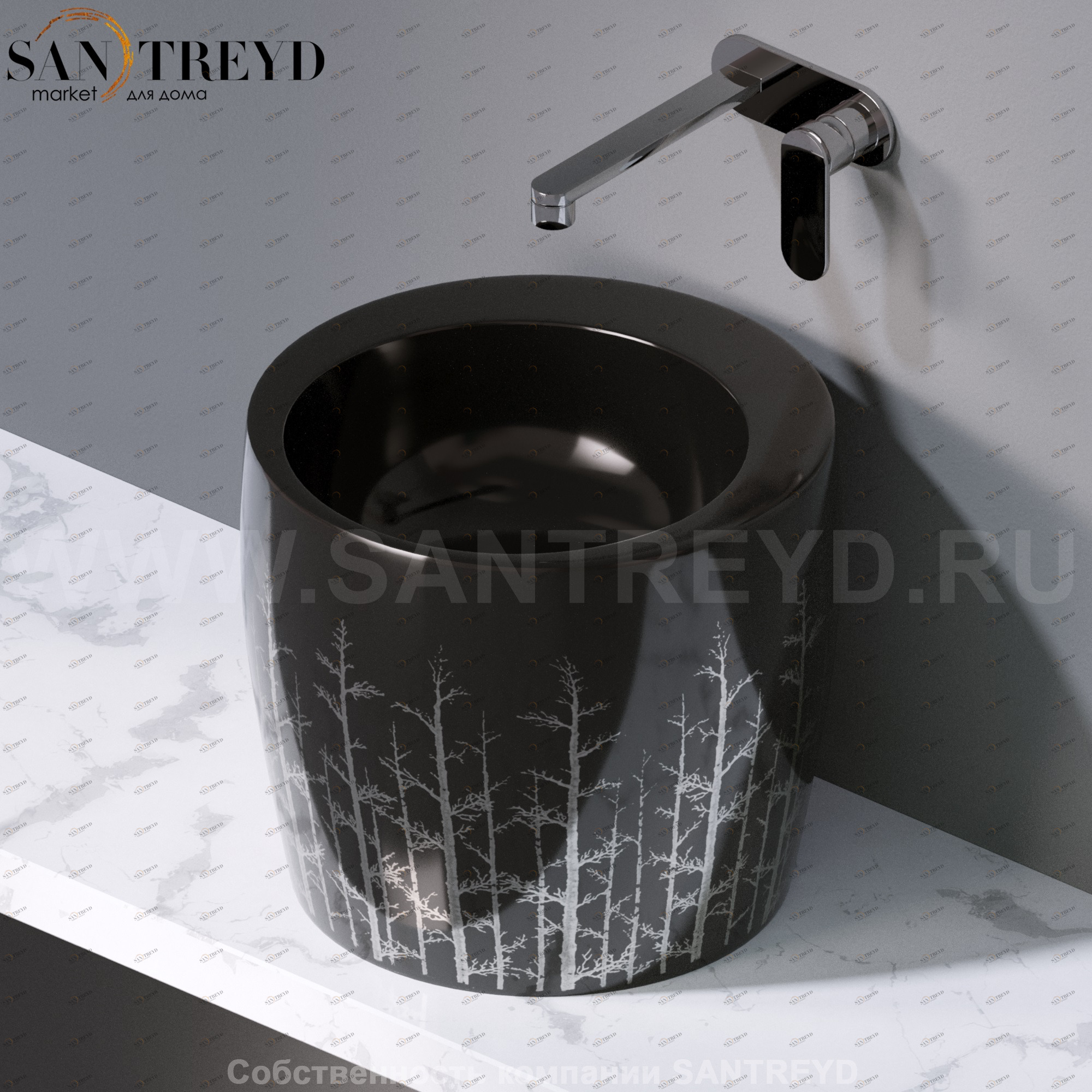 L101406P Накладная раковина на столешницу  круглая A. e T. Italia TOTEM AeT ITALIA