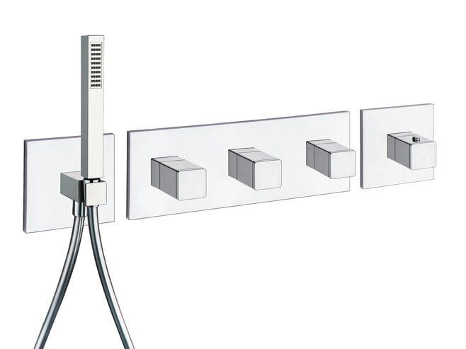 Термостатический смеситель для душа / ванны с 5 отверстиями и ручным душем CRISTINA Rubinetterie Термостатические смесители-Shower &amp ARCH-00032816 - Вид №1
