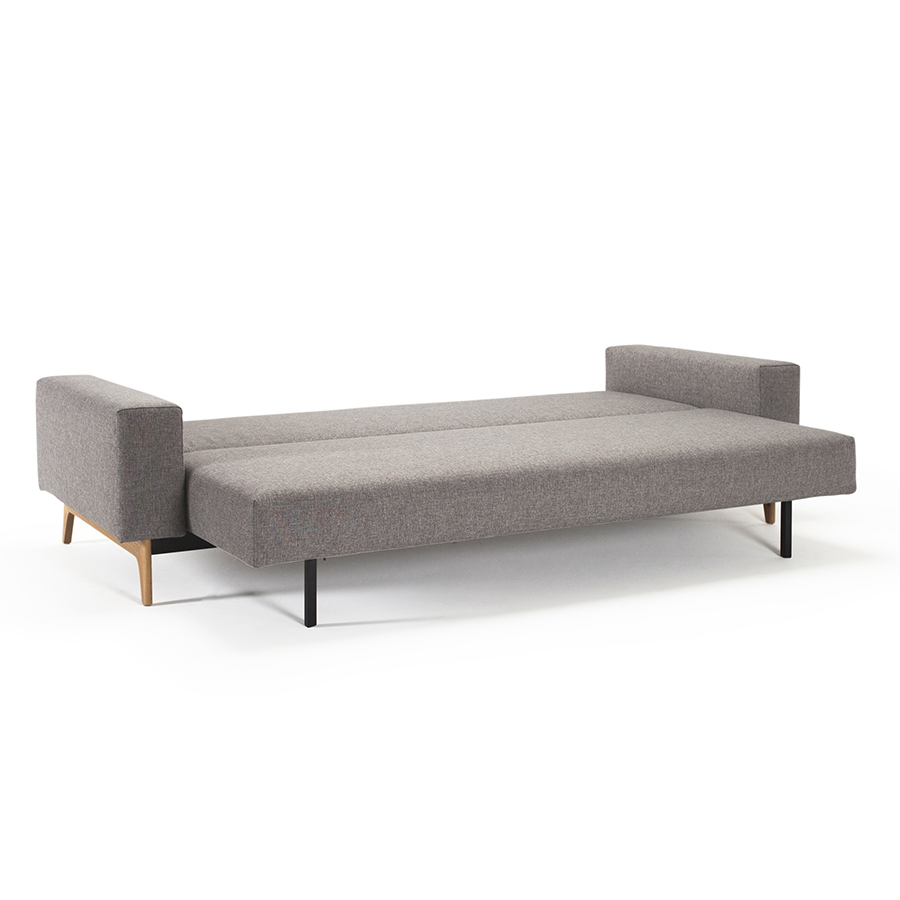 Диван Idun с подушками, подлокотниками Rests и ножками из дуба, серый Innovation Living IDUN521 - Вид №1