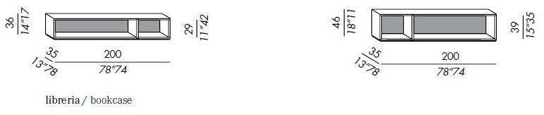 Meridiani Модульный настенный книжный шкаф из дерева sun-id-1479602 - Вид №5