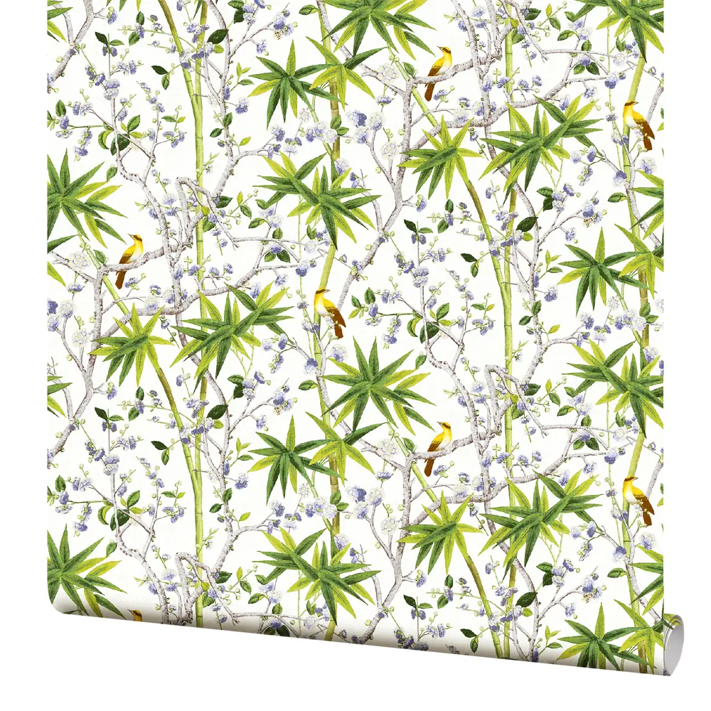 Обои флизелиновые Birds желтые птицы 1.06x10 м 32100 SOLO STLM-2177187