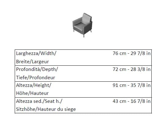 Тканевое кресло с подлокотниками La Cividina праздник ARCH-00145965 - Вид №3