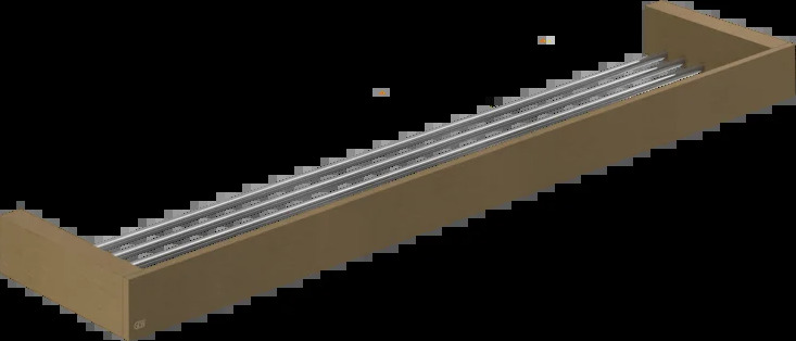 Полка 20949 713 Gessi Rettangolo k СТАРИННАЯ ЛАТУНЬ