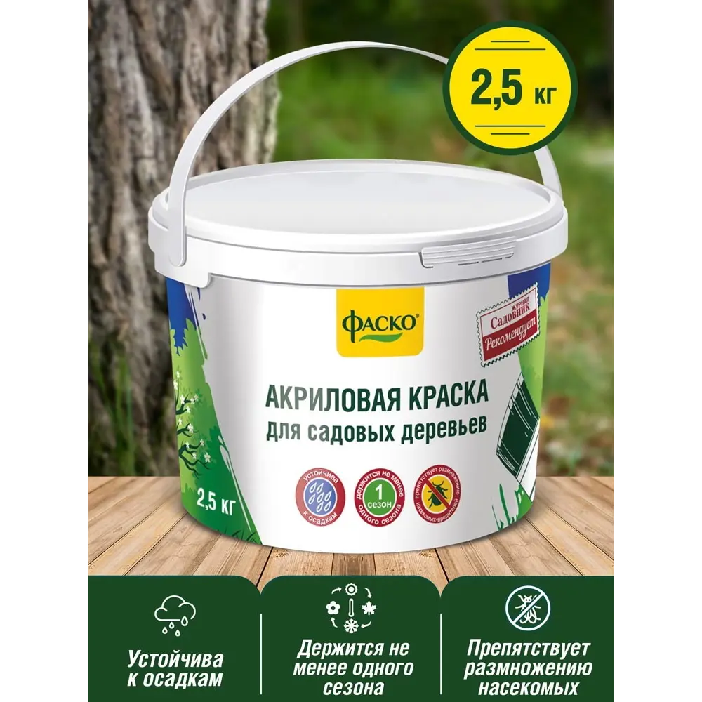 Краска для дерева Фаско 2.5 кг Santreyd STLM-2072264 - Вид №2