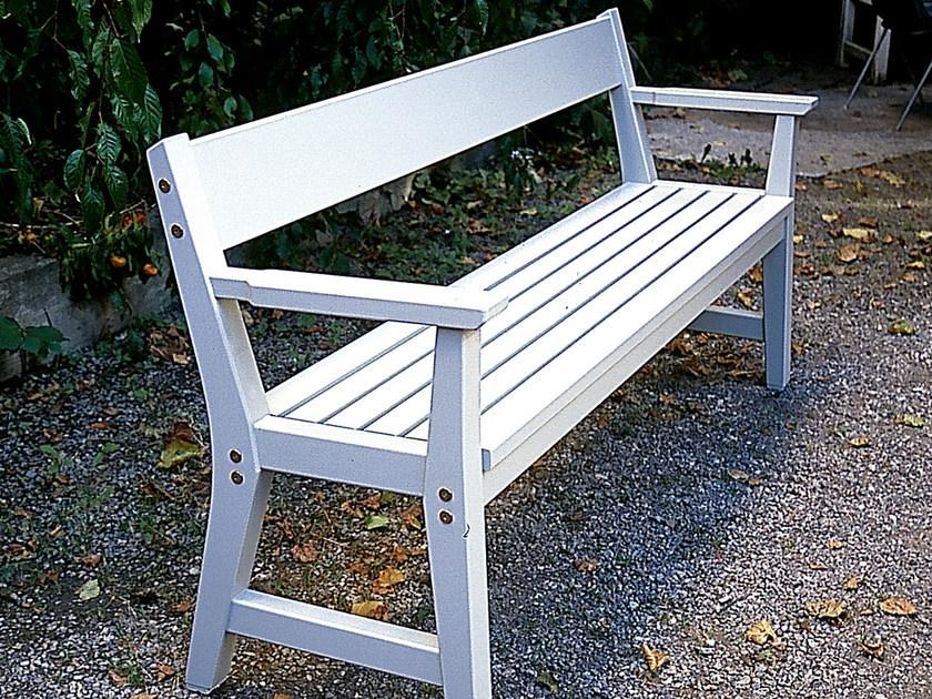 Nola Industrier Скамейка из дерева с подлокотниками Vejby sun-id-1510979 - Вид №1