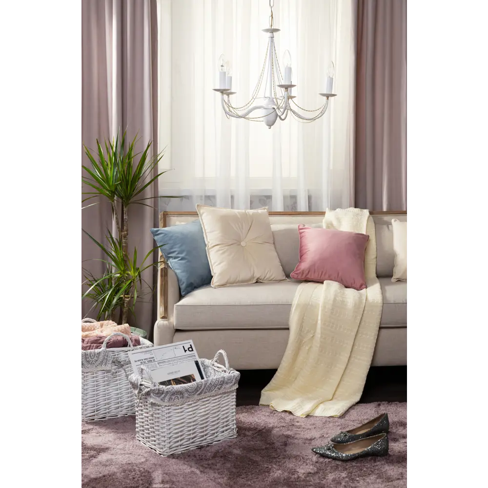 Подушка «Бархат», 40х40 см, цвет пыльная роза LINEN WAY STLM-2052067 - Вид №4