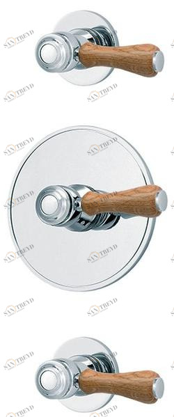 rvb Смеситель для душа на 3 отверстия 1935 wood 1936.11.94-cc