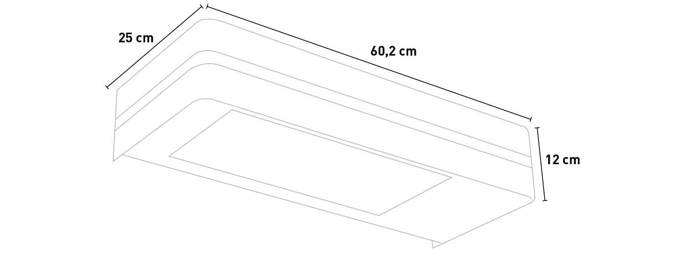Наружный лучистый диффузор из алюминия и стали SINED CALDO I-BOX ARCH-00025895 - Вид №6