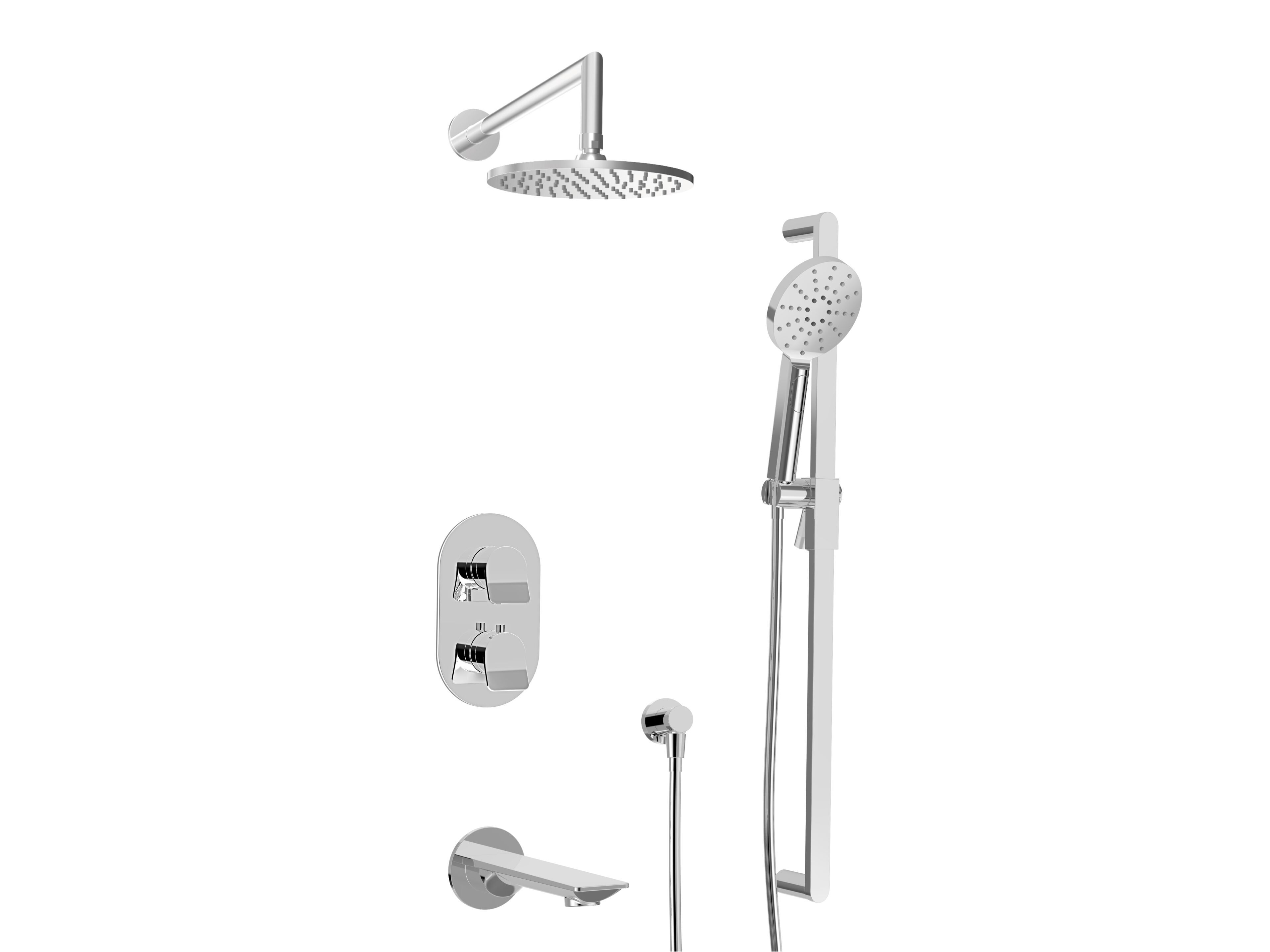 Встраиваемый термостатический набор для ванны с ручным душем BARIL Profile B46 ARCH-00024247