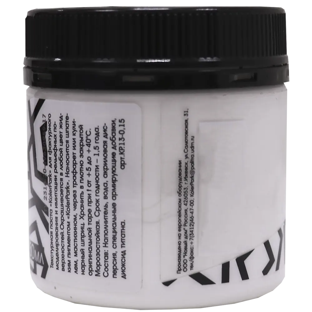 Текстурная паста KolerPark акриловая 150 мл цвет белый Santreyd STLM-2053168 - Вид №1