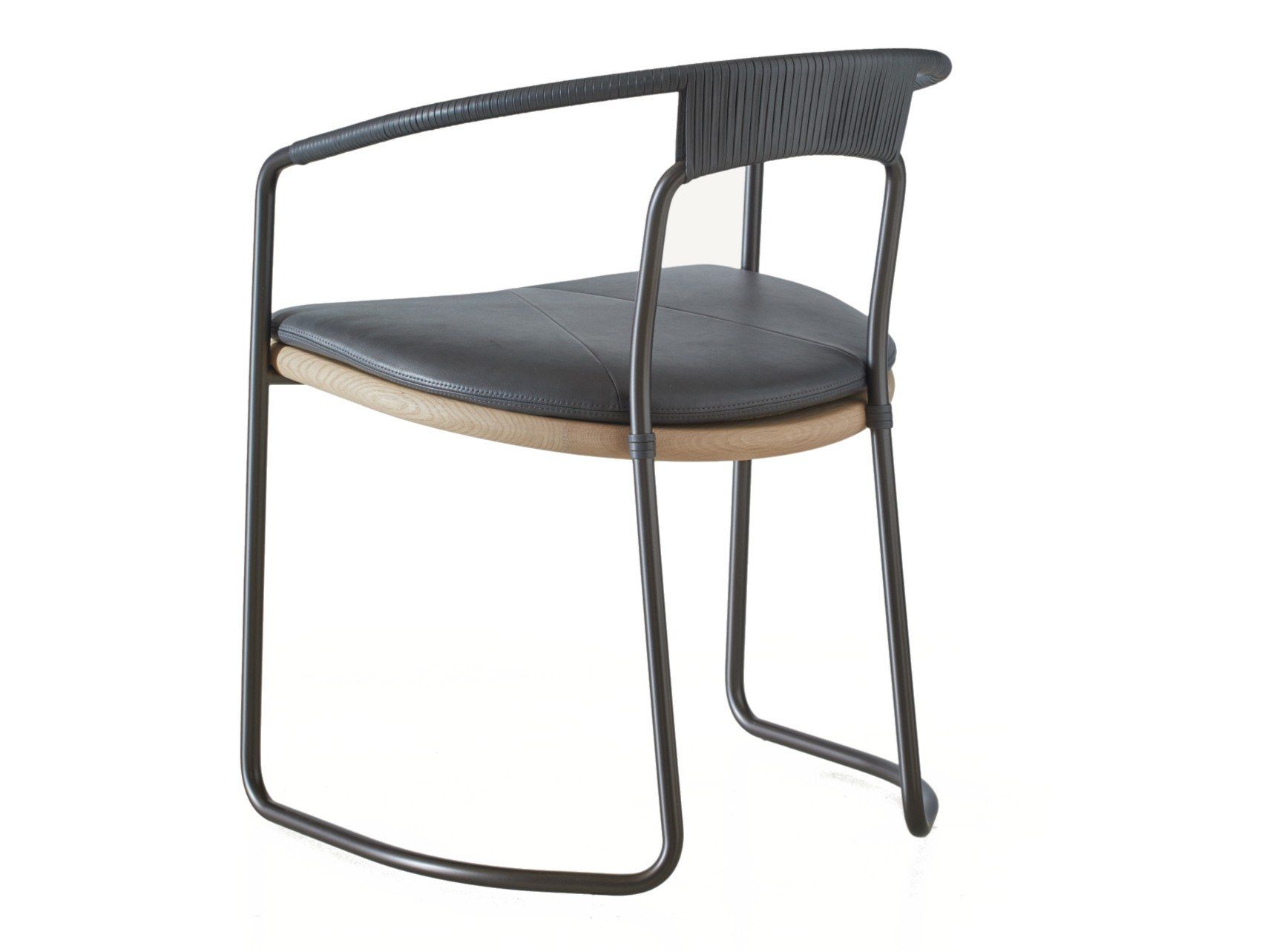 Стальной стул с подлокотниками BassamFellows Геометрическая ARCH-00040452 - Вид №11