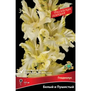 Гладиолус Белый и пушистый, 3 шт. 89351808 STLM-2070171
