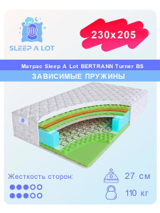 91146139 Матрас Bertrann Turner BS 230x205 см зависимый пружинный блок STLM-0500072 SLEEP A LOT