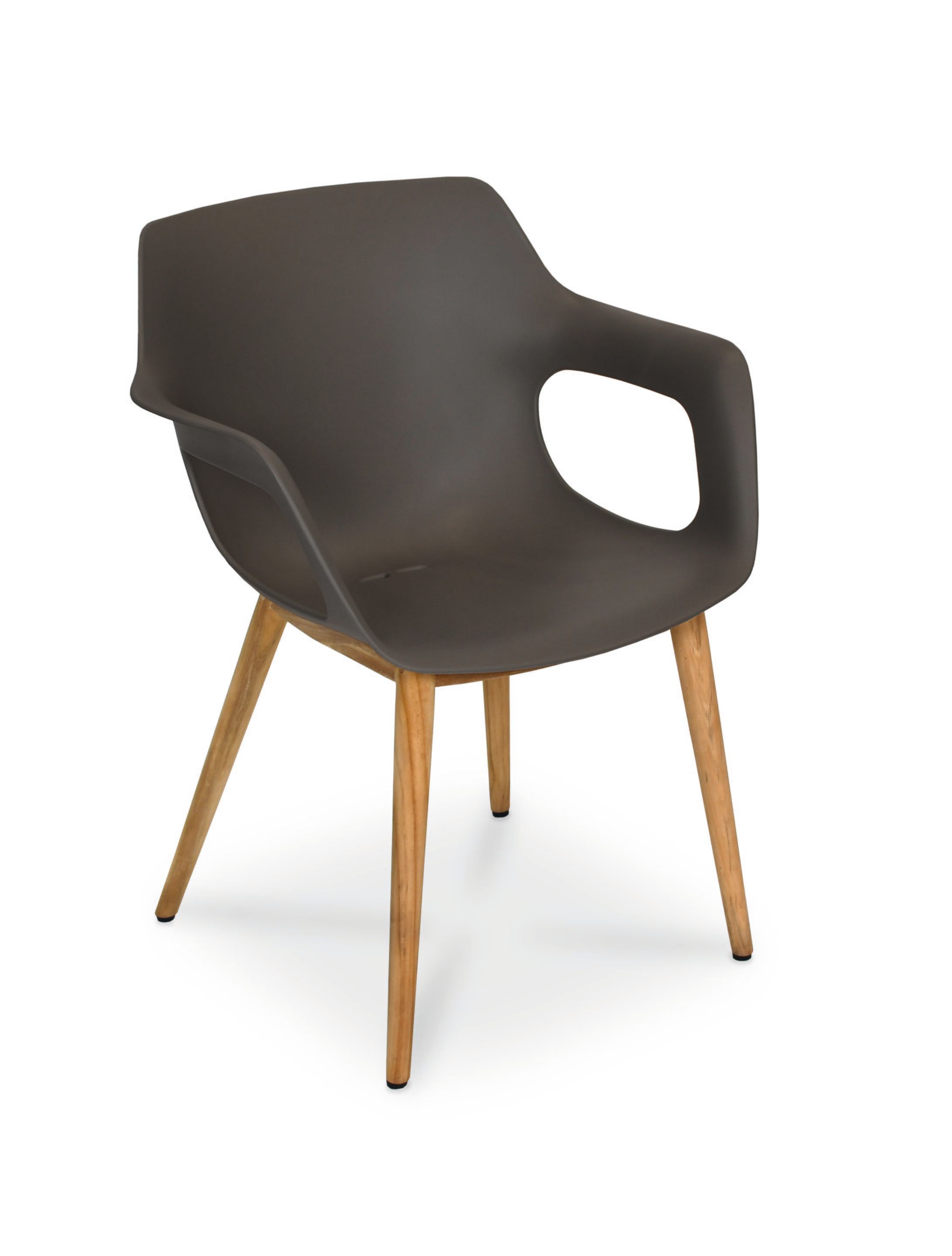 Рециркулированный пластиковый штабелируемый стул с подлокотниками FISCHER MÖBEL Tempus ARCH-00055566 - Вид №2