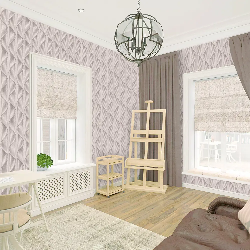 Обои флизелиновые Belvinil Орфей коричневые 1.06 м 0305-62 STLM-2202030 - Вид №3