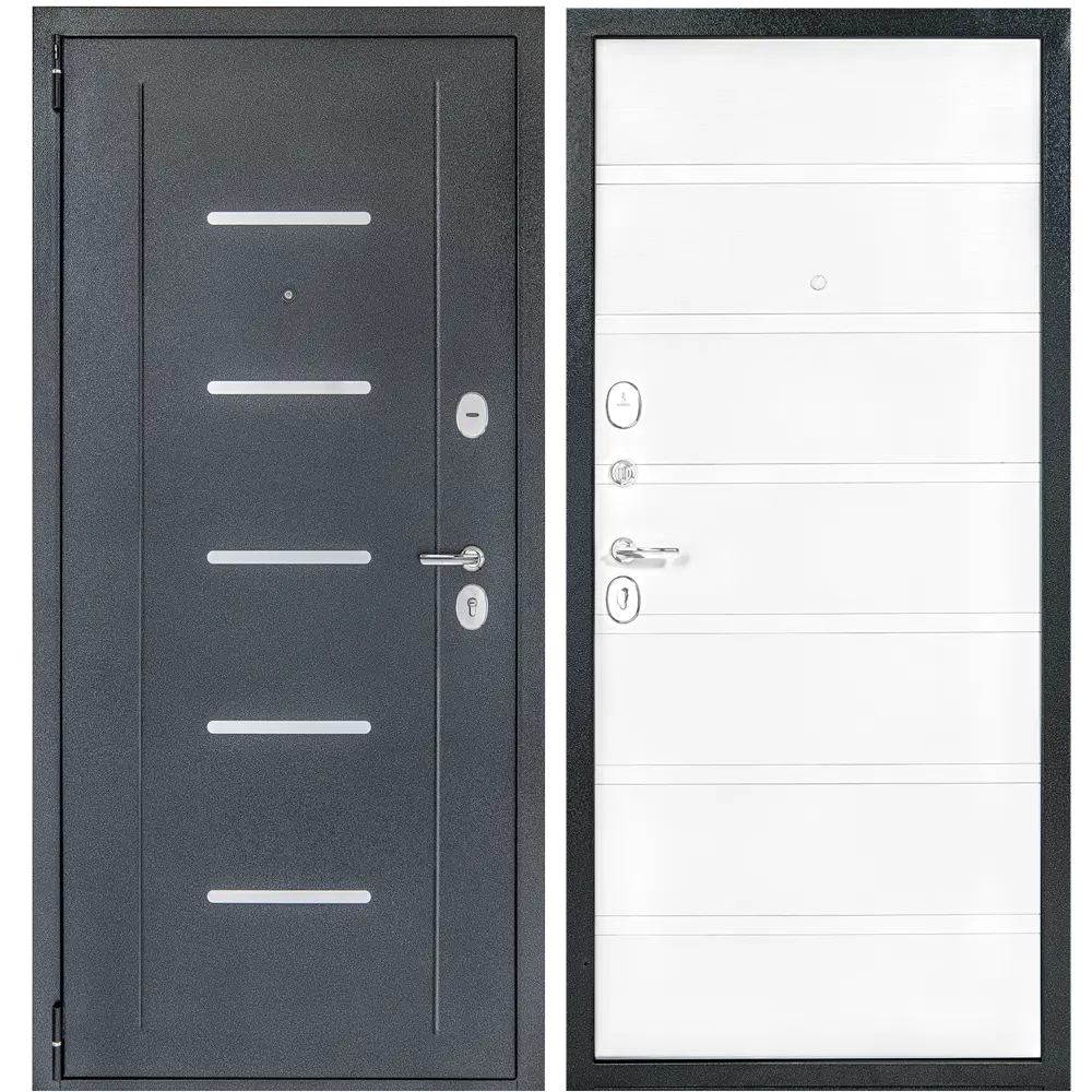 Дверь входная металлическая Герда S-2 98x205 см левая белое дерево PORTIKA STLM-2095377