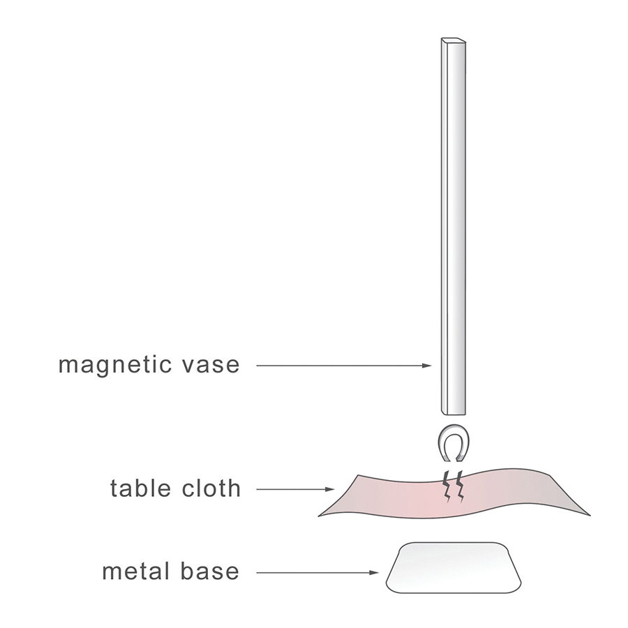PE545 Набор ваз peleg, magnetic vase, золотой, 5 шт. Peleg Design  - Вид №3