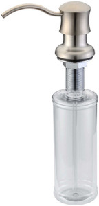 Встраиваемый дозатор ZorG Inox ZR-21 STEEL для жидкого мыла, сталь