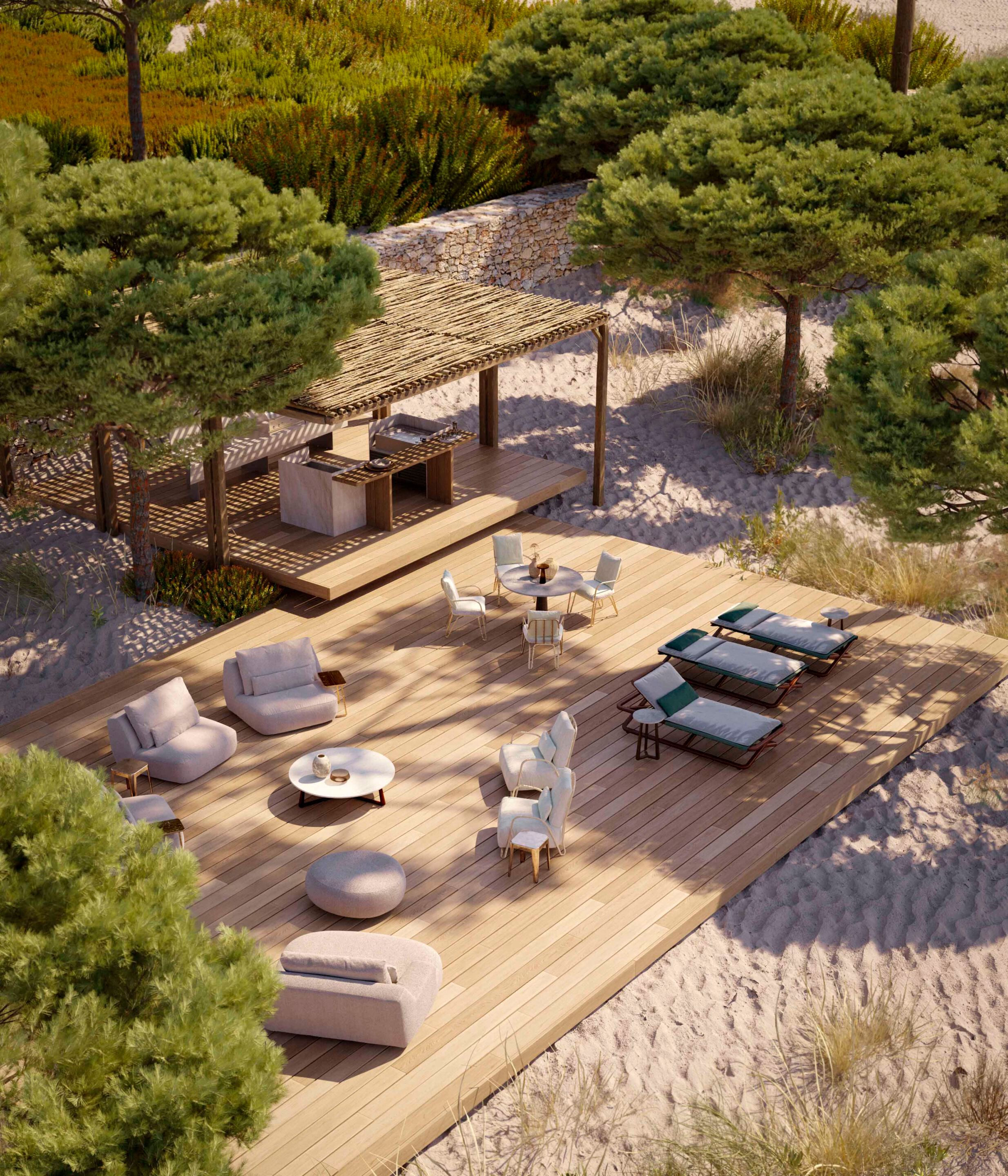 Ткань сад кровать Exteta Moonlight ARCH-00117879 - Вид №17