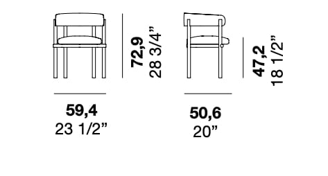 Мягкий стул с подлокотниками Alf DaFrè STIKS ARCH-00039253 - Вид №4