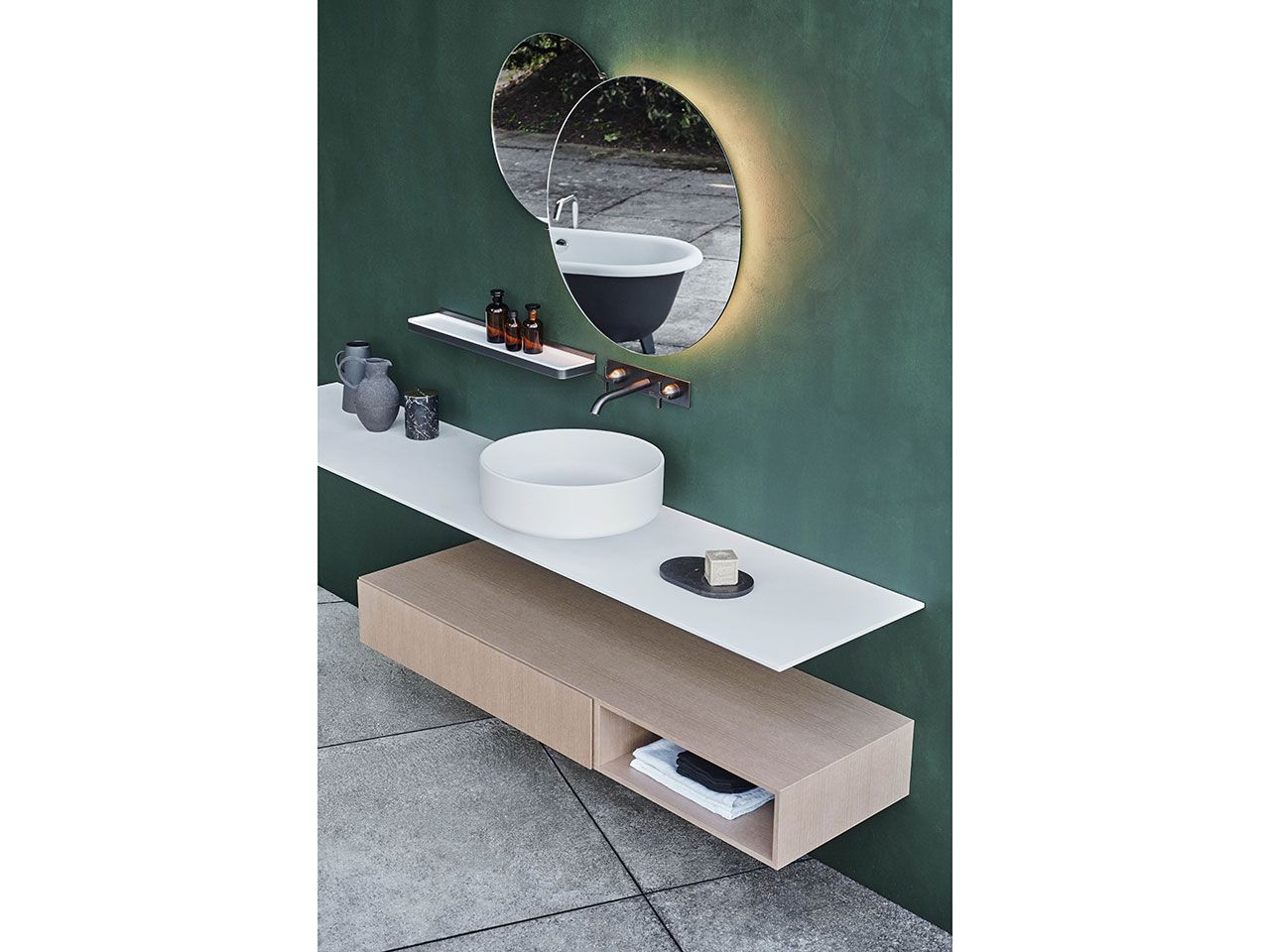 Круглая столешница из Cristalplant® Agape Bjhon 1 ARCH-00054321 - Вид №2