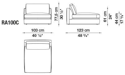 B&B Italia Диван из ткани Richard sun-id-1429934 - Вид №46
