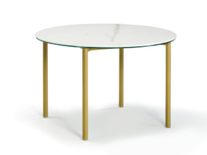 Круглый или прямоугольный журнальный столик из мрамора или керамогранита
