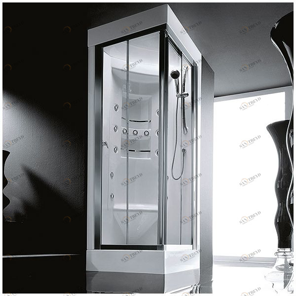 Душевая кабина Gruppo treesse Acquazzurra 100 STI-B7516S белая с гидромассажем угловая левая STIB7516S