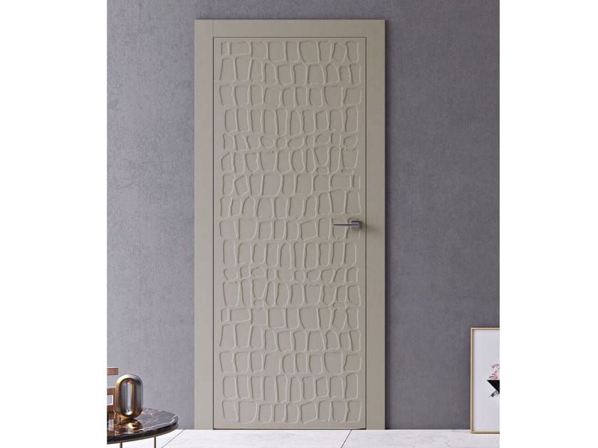 Лакированная распашная дверь Pail Serramenti ANIMALIER CROCODILE ARCH-00150383