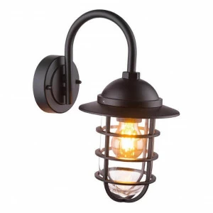 Бра со стеклянным плафоном черное Nautica 31839B GLOBO ПОД СТАРИНУ 00-3928982 Прозрачный;черный