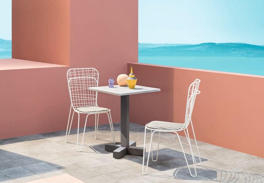 Gervasoni Штабелируемый садовый стул из стали со встроенной подушкой Gervasoni outdoor sun-id-1414859 - Вид №3