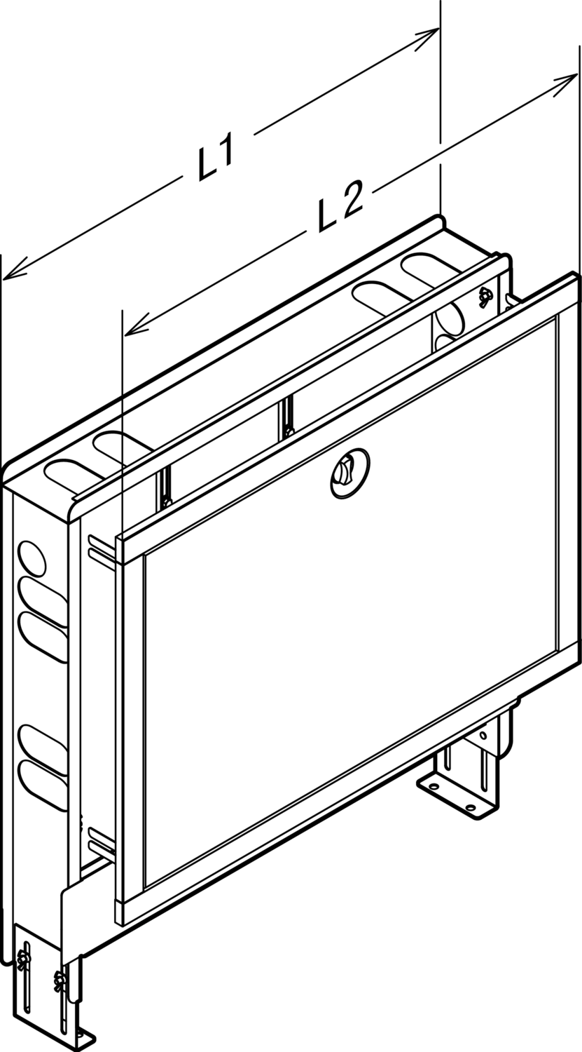 Viega Встраиваемый коллекторный шкаф 1294.3 (692209) 692 209 - Вид №2