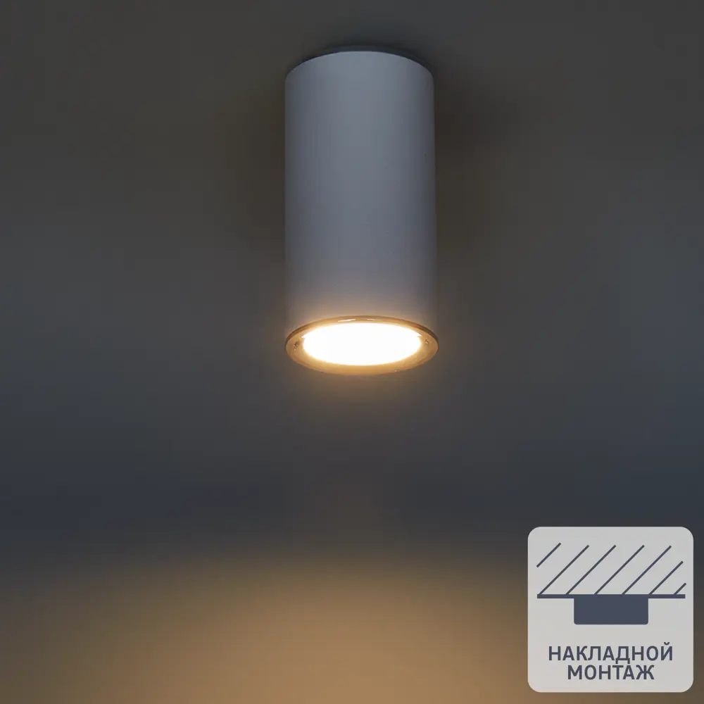 Светильник точечный накладной Elektrostandard DLN101 GU10 2 м² цвет белый 85095130 STLM-2012529 