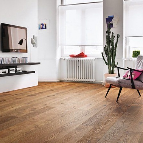 Паркетная доска Haro 4000 Series Top connect дымчатый Саваж Дуб Натур с брашью (Текстурированная) 2200х173 мм 530148 - Вид №1