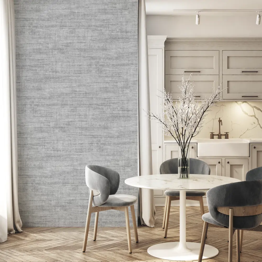 Флизелиновые обои DOMANI CASA Кампари темно-серые с полосатым рисунком 89440757 STLM-1583323 - Вид №4