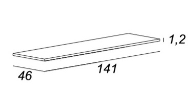 Мебель для ванной CEZARES BELLAGIO 140 White Stone - Вид №11