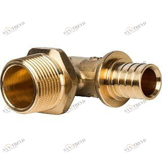 Угольник-переходник НР 20x3/4" аксиальный для труб из сшитого полиэтилена STOUT SFA0005002034