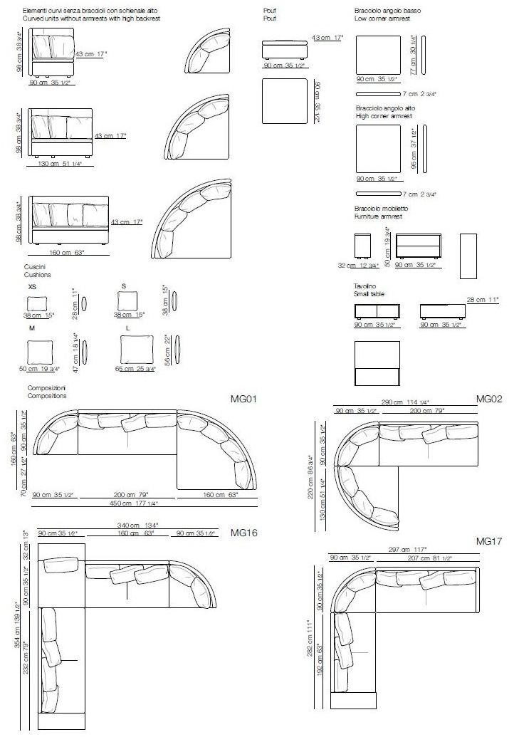 arflex Модульный тканевый диван Mangold sun-id-1429644 - Вид №6