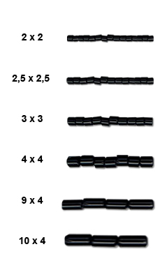 321-11001 Бисер Чехия TUBES 3 х 3 мм 50 г PRECIOSA 