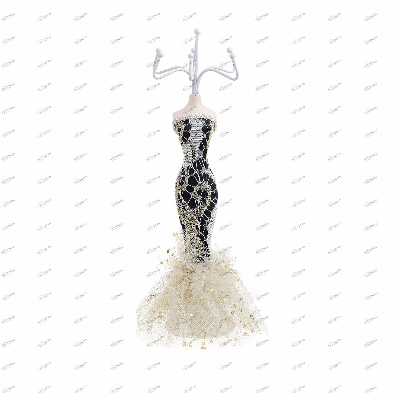 Манекен для украшений 26 см черно-белый Vivid Secrets TO4ROOMS VIVID SECRETS 00-3893803 Черно-белый 