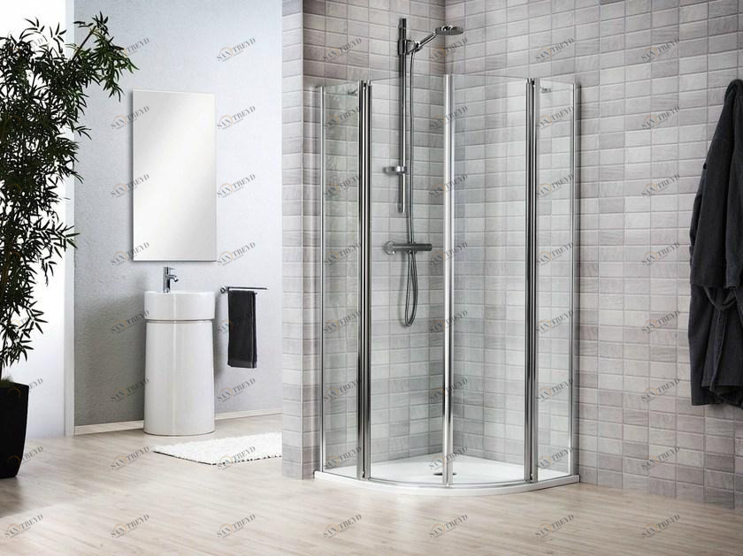 Duka Хрустальная душевая кабина с поддоном Vertica - con soli profili verticali V6rp