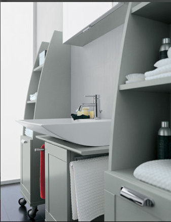 GA27 GARDENIA Комплект мебели для ванной комнаты 35+70+35 см ARDECO Ardeco S. R. L 42696 - Вид №1